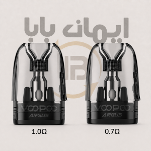 کارتریج ووپو آرگاس تاپ فیل ۲ میلی‌لیتر کف مشکی ۰.۷ و ۱ اهم